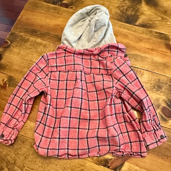 Cat & Jack - Flannel with Hoodie - 4T - Picture 3 of 3